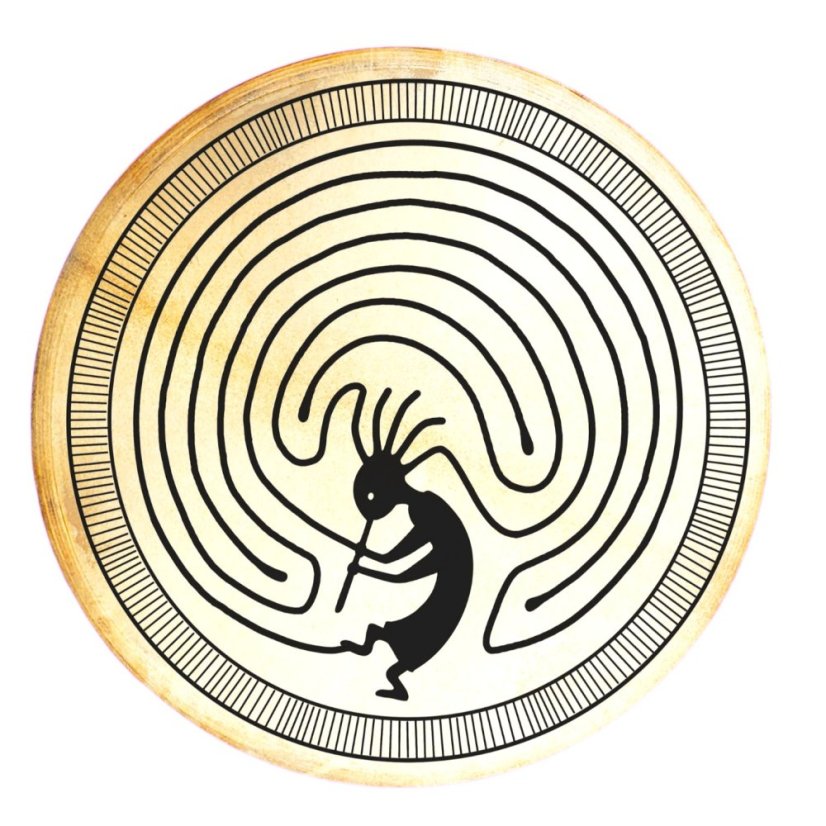 Šamanský buben 45 cm  Kokopelli