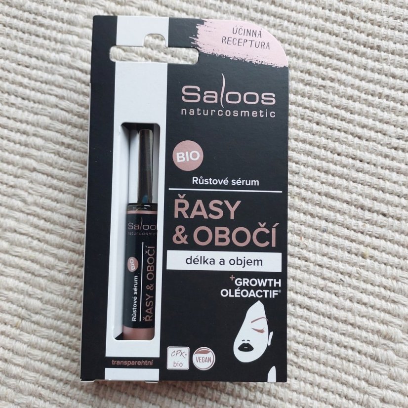 Bio sérum na řasy a obočí  7 ml Saloos