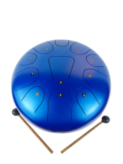 Kovový buben meditační modrý