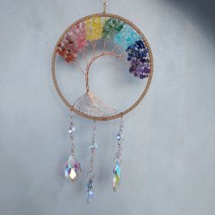 Lapač slnka Suncatcher Čakrový strom